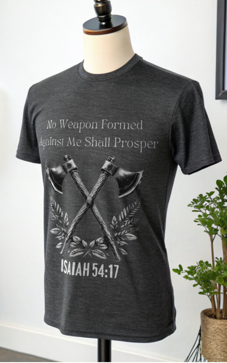 Isaiah 54:17 Ultra Comfortable Bella + Canvas Men's Tee