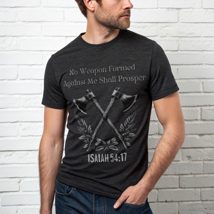 Isaiah 54:17 Ultra Comfortable Bella + Canvas Men's Tee