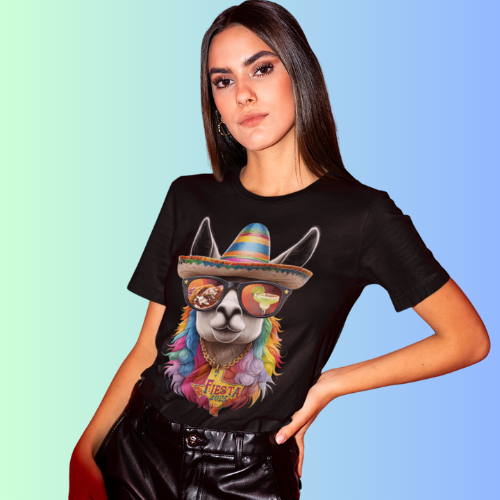 Fiesta 2025 Texas Llama Bella+Canvas Ultra Soft Unisex Short Sleeve Tee