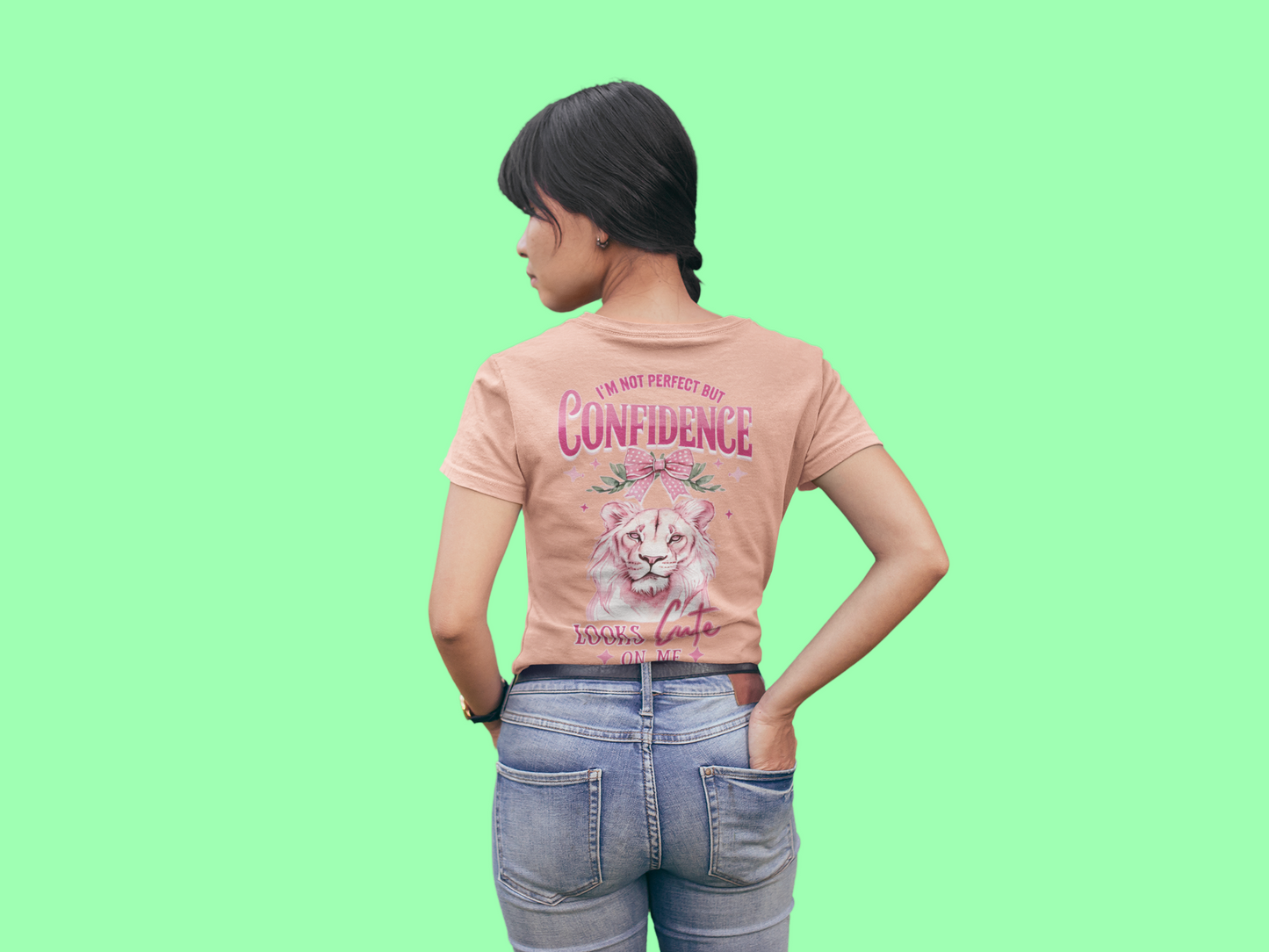 I'm Not Perfect but Confidence looks Cute on me UltraSoft Bella+Canvas Short Sleeve Tee