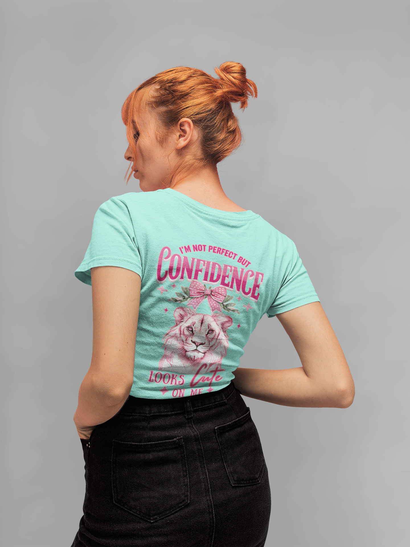 I'm Not Perfect but Confidence looks Cute on me UltraSoft Bella+Canvas Short Sleeve Tee
