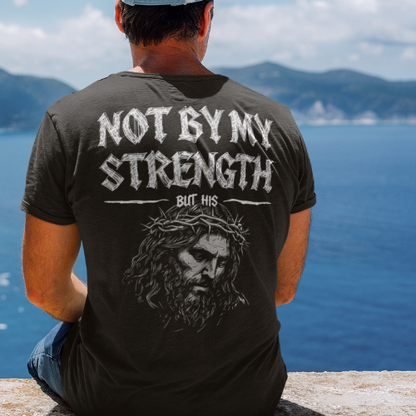 Not By My Strength but His Ultra Soft Jersey Short Sleeve Tee