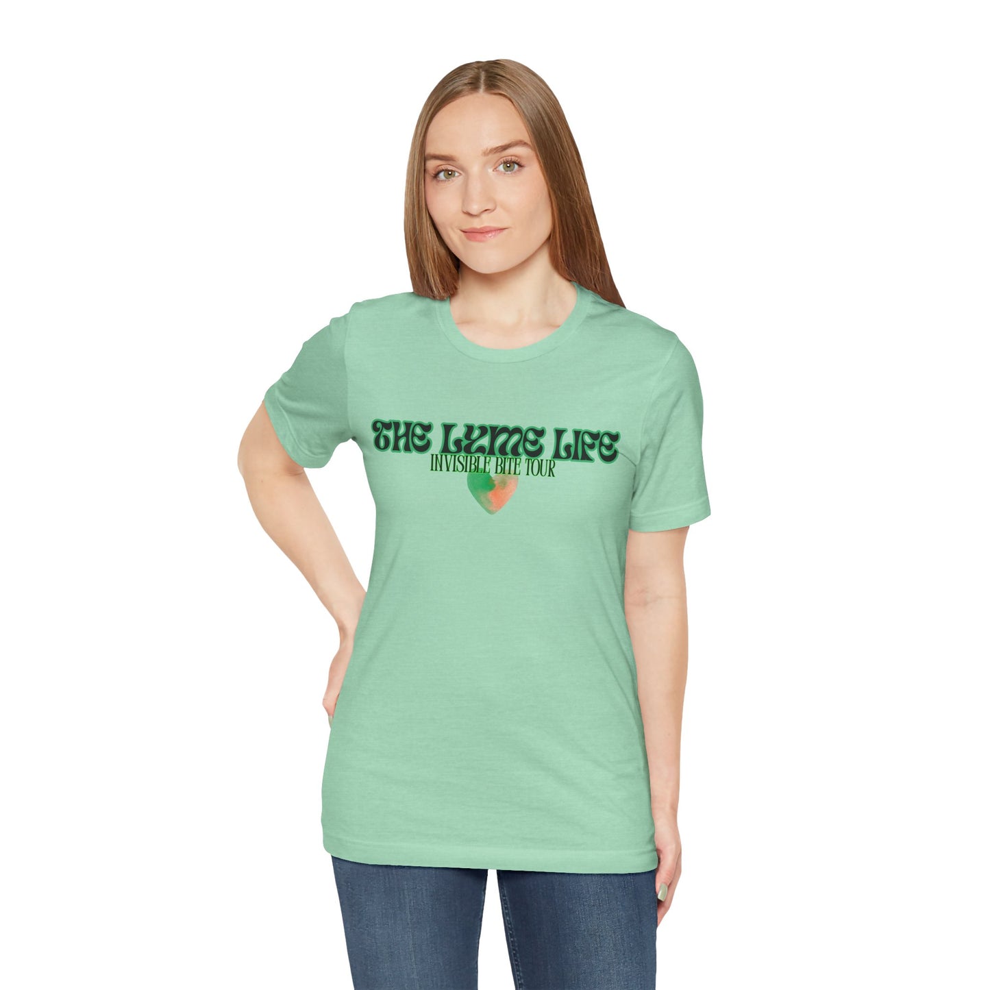 Surviving Lyme The Lyme Life Invisible Bite Tour - Bella+Canvas Ultra Soft Tee. Vintage Band Tee Style