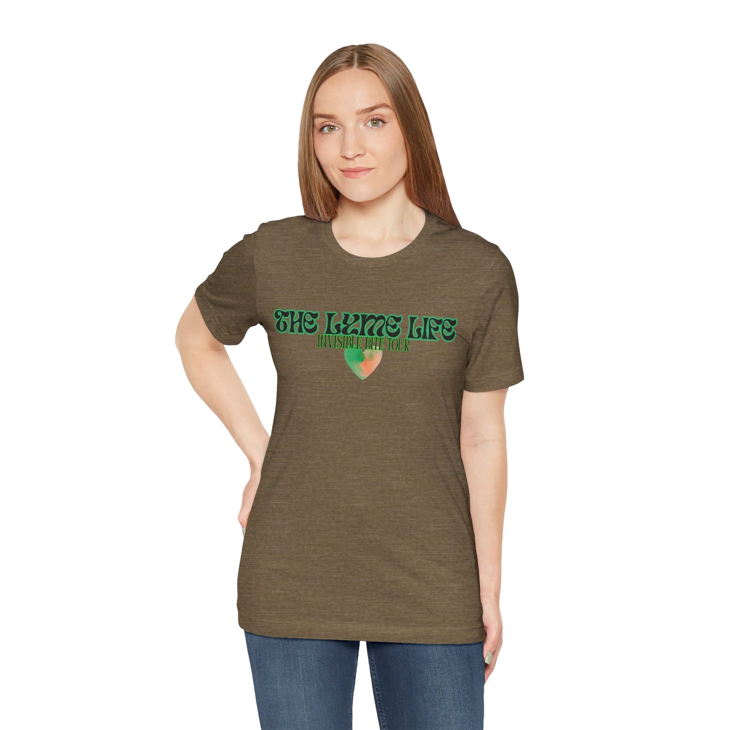 Surviving Lyme The Lyme Life Invisible Bite Tour - Bella+Canvas Ultra Soft Tee. Vintage Band Tee Style