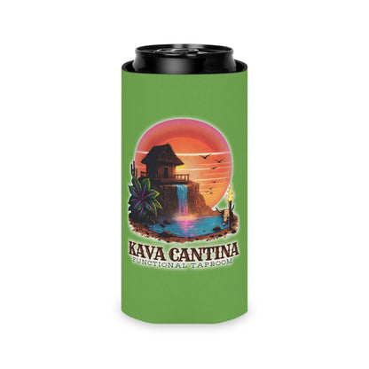 Custom Kav Order Can Cooler SLIM Koozie (GREEN)