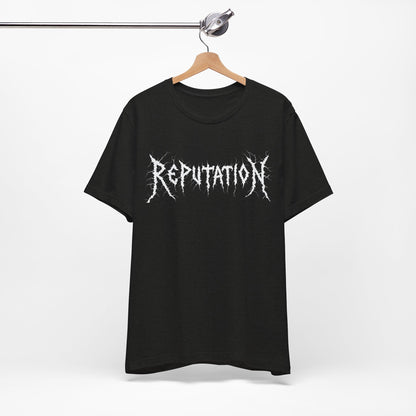 Bella + Canvas Ultra Comfy Metal Band Merch Reputation Short Vintage Sleeve Tee