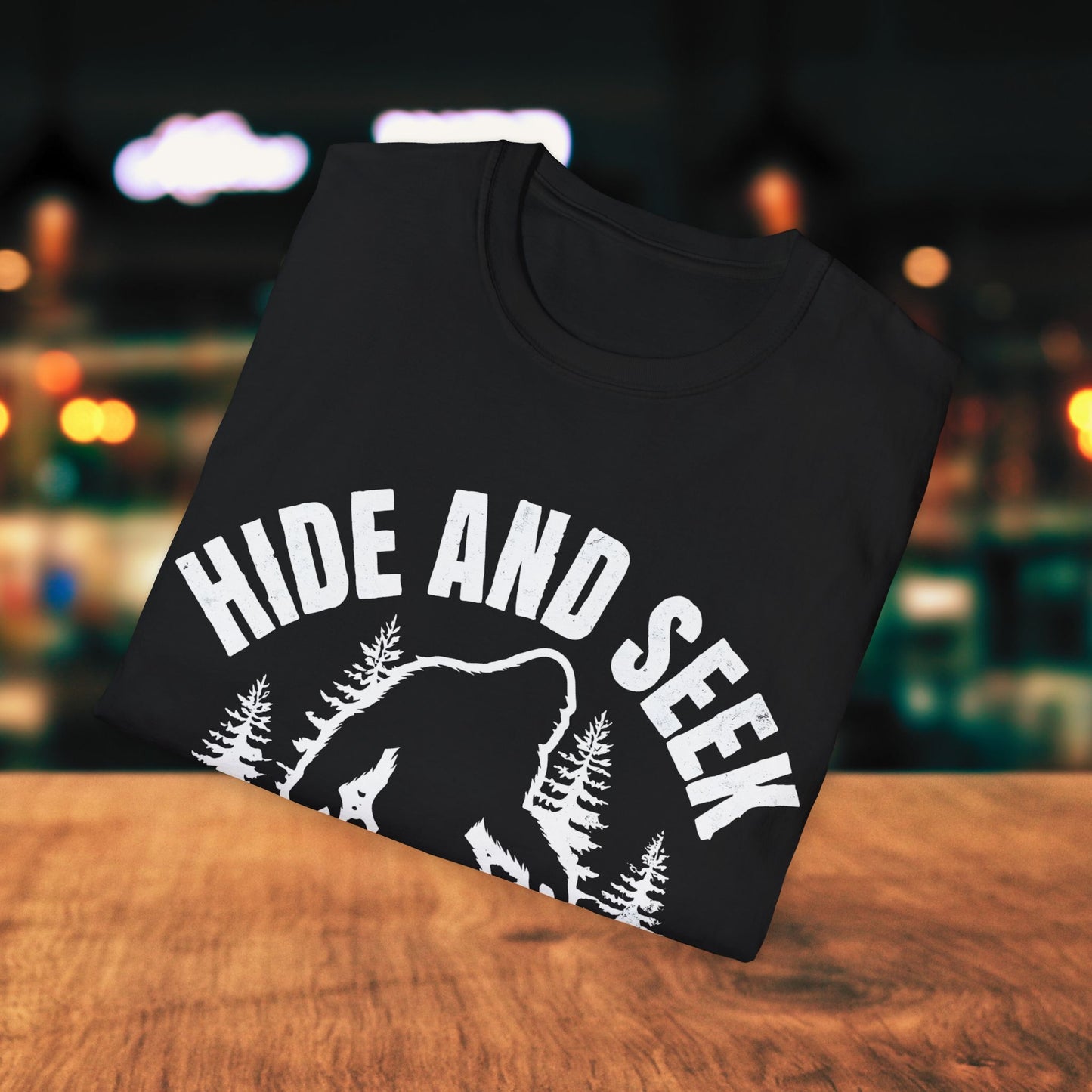 Hide and Seek Funny Bigfoot T-Shirt