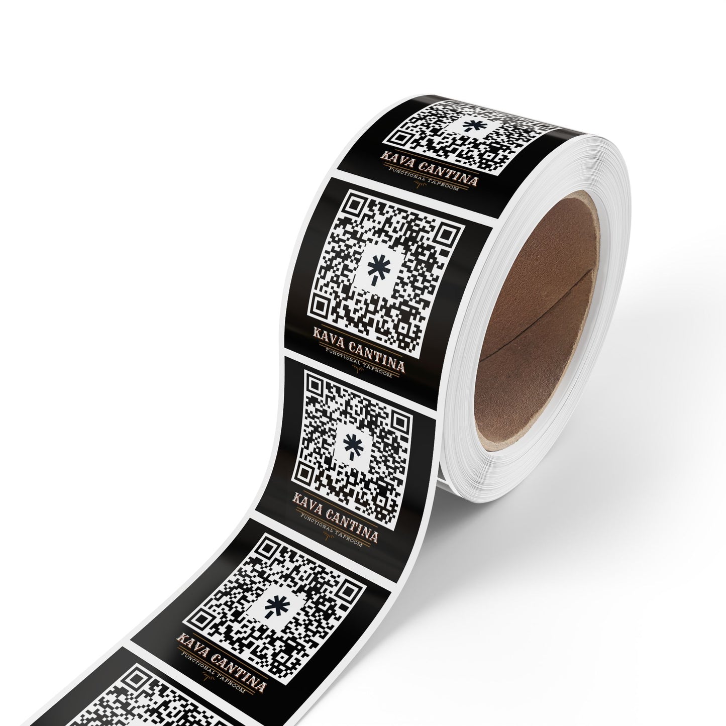 Custon Kav order Sticker Roll with QR