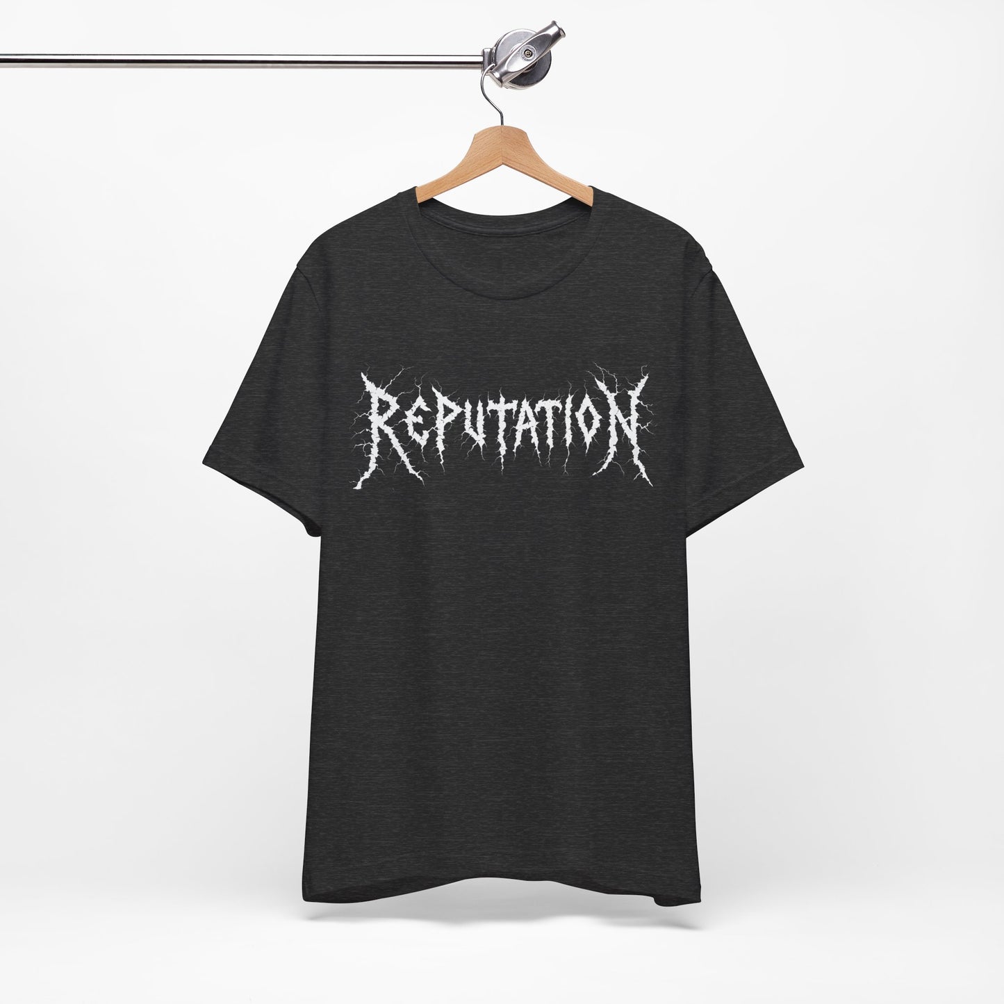 Bella + Canvas Ultra Comfy Metal Band Merch Reputation Short Vintage Sleeve Tee