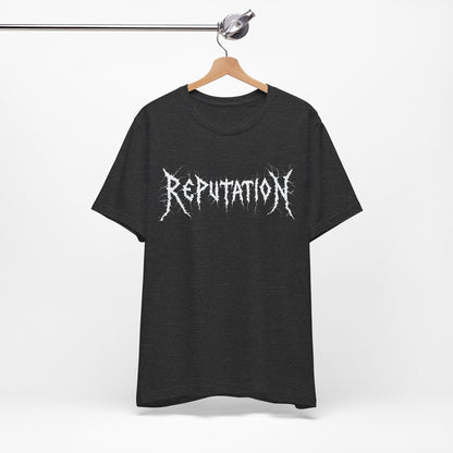 Bella + Canvas Ultra Comfy Metal Band Merch Reputation Short Vintage Sleeve Tee