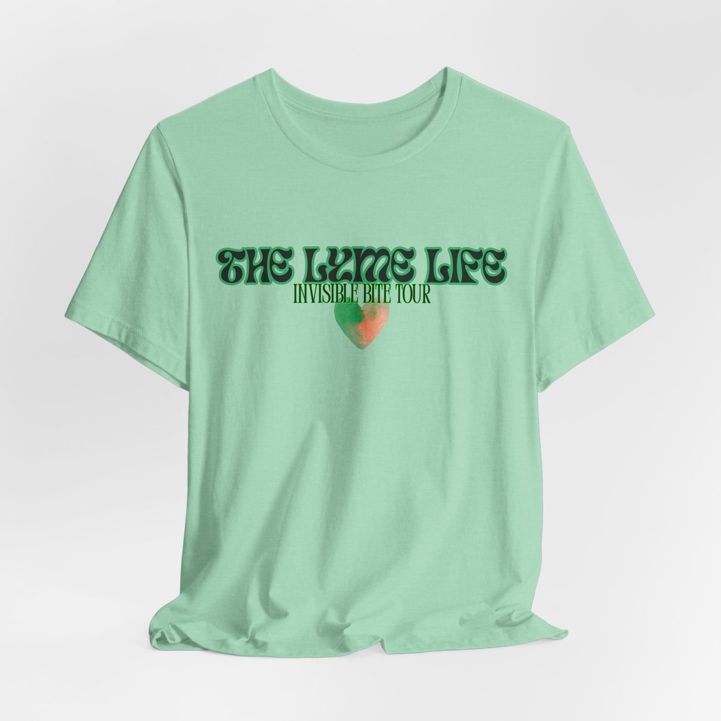 Surviving Lyme The Lyme Life Invisible Bite Tour - Bella+Canvas Ultra Soft Tee. Vintage Band Tee Style