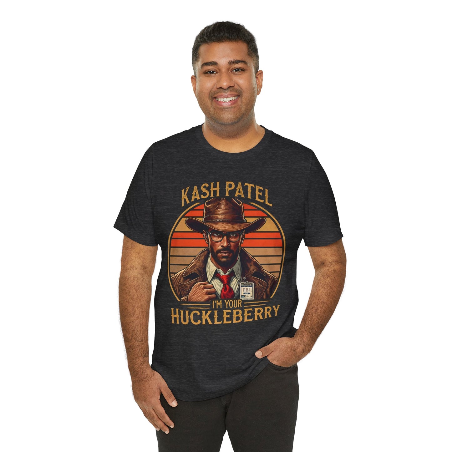 Kash Patel I'm Your Huckleberry -FBI Vintage Style Ultra Soft Short Sleeve Tee